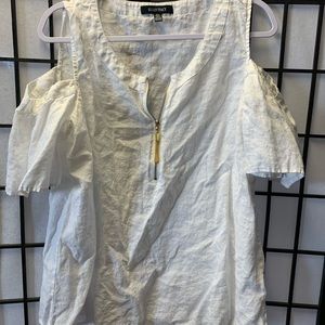 Ellen Tracy blouse, white